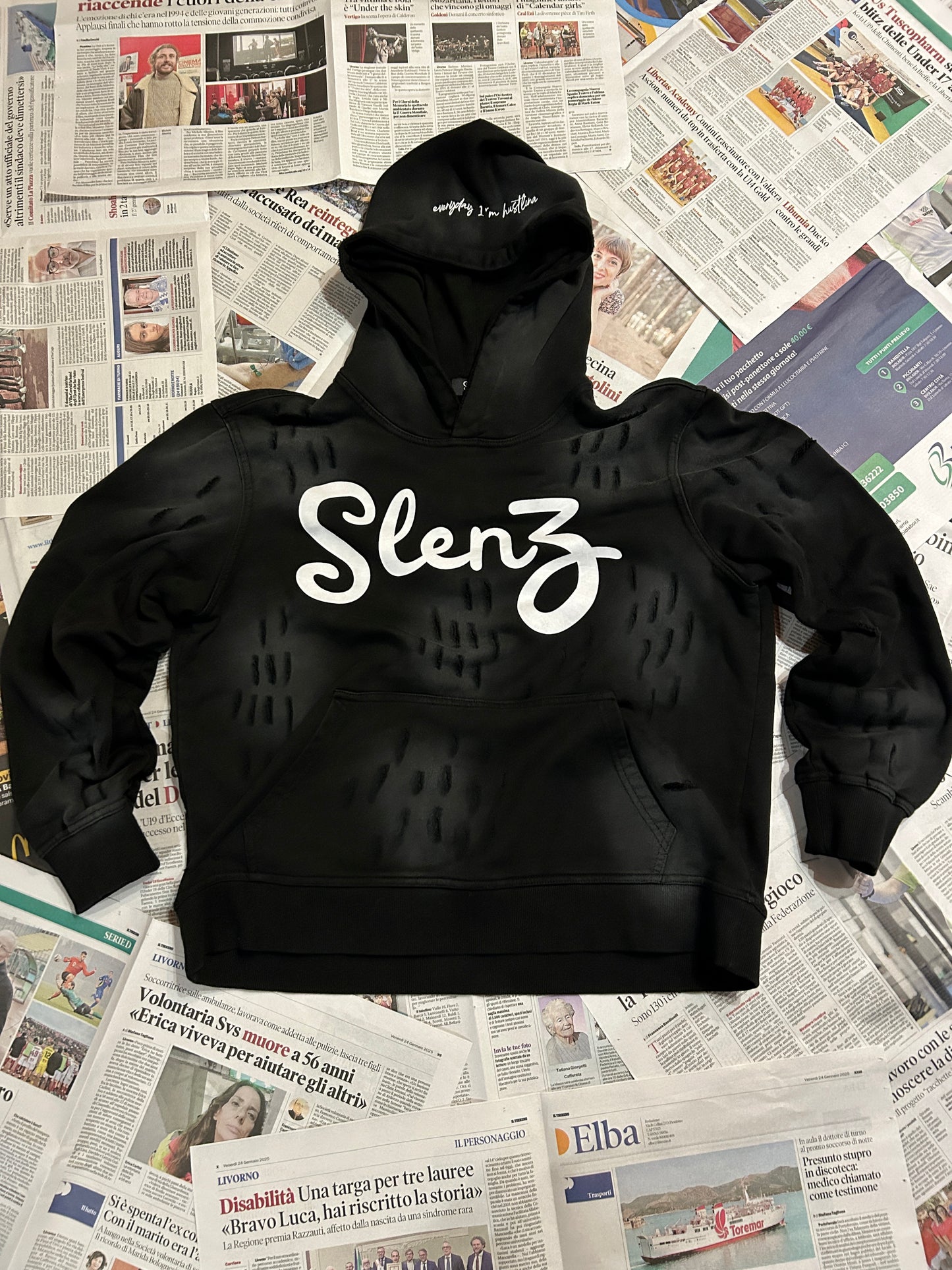 Hoodie distressed