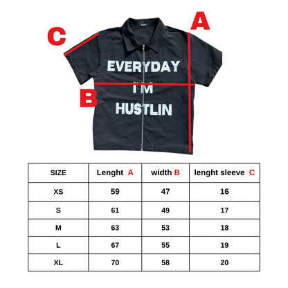 Shirt Full Black Rhinestones